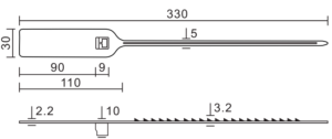 Plastic seals 33