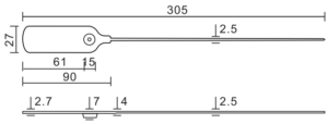 Plastic seals 44